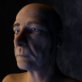 3D older male character