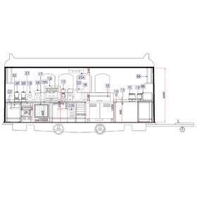 2D CAD food truck drafting