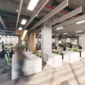 Commercial interior office space