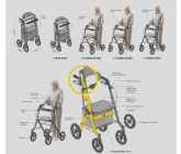 Sleek, Ergonomic Lightweight Rollator – Modern, Safe & Space‑Saving Design